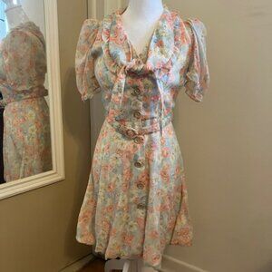Beautiful Pastel Spring Vintage Dress
